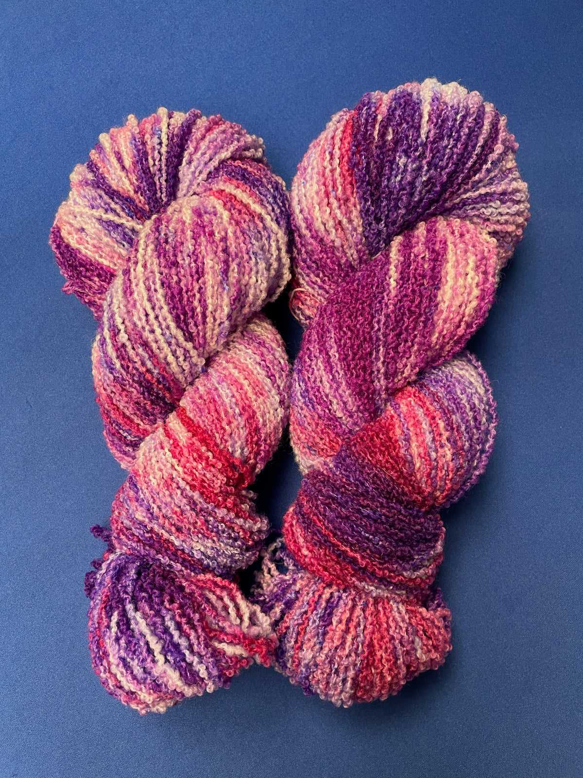 100g 4ply Boucle Forest Fruits Hand-dyed Yarn