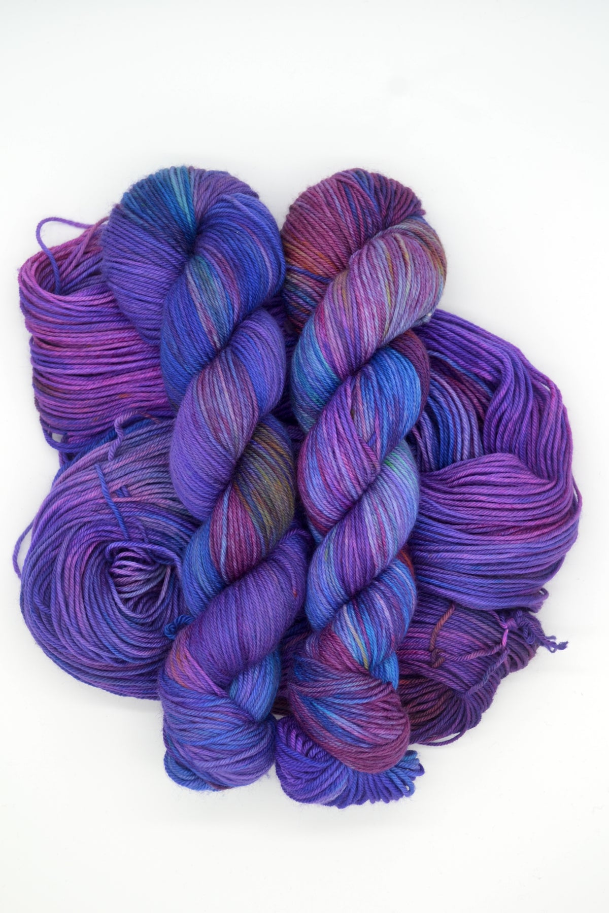 100g DK Purple Crystal Hand-dyed Yarn