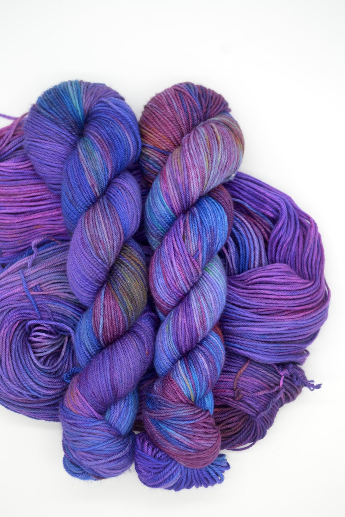 100g DK Purple Crystal Hand-dyed Yarn