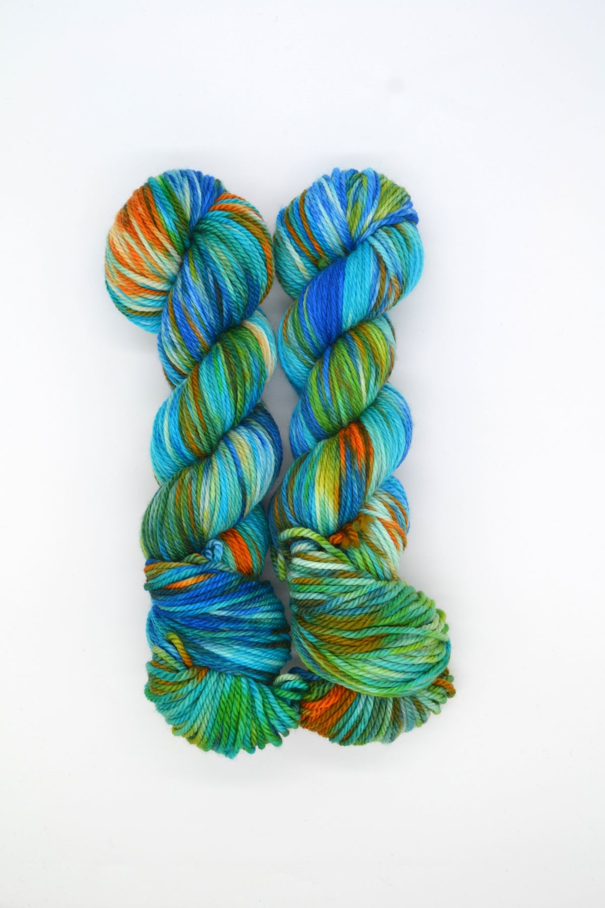 100g Aran Common Kingfisher Hand-dyed Yarn