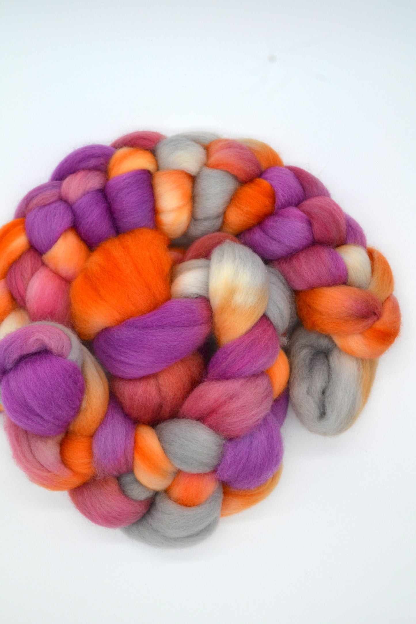 Corriedale - Spicy 100g Hand-dyed Fibre