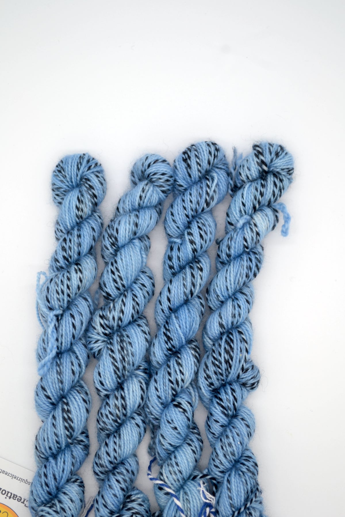 20g Zebra Sock Baby Blue Mini Skein