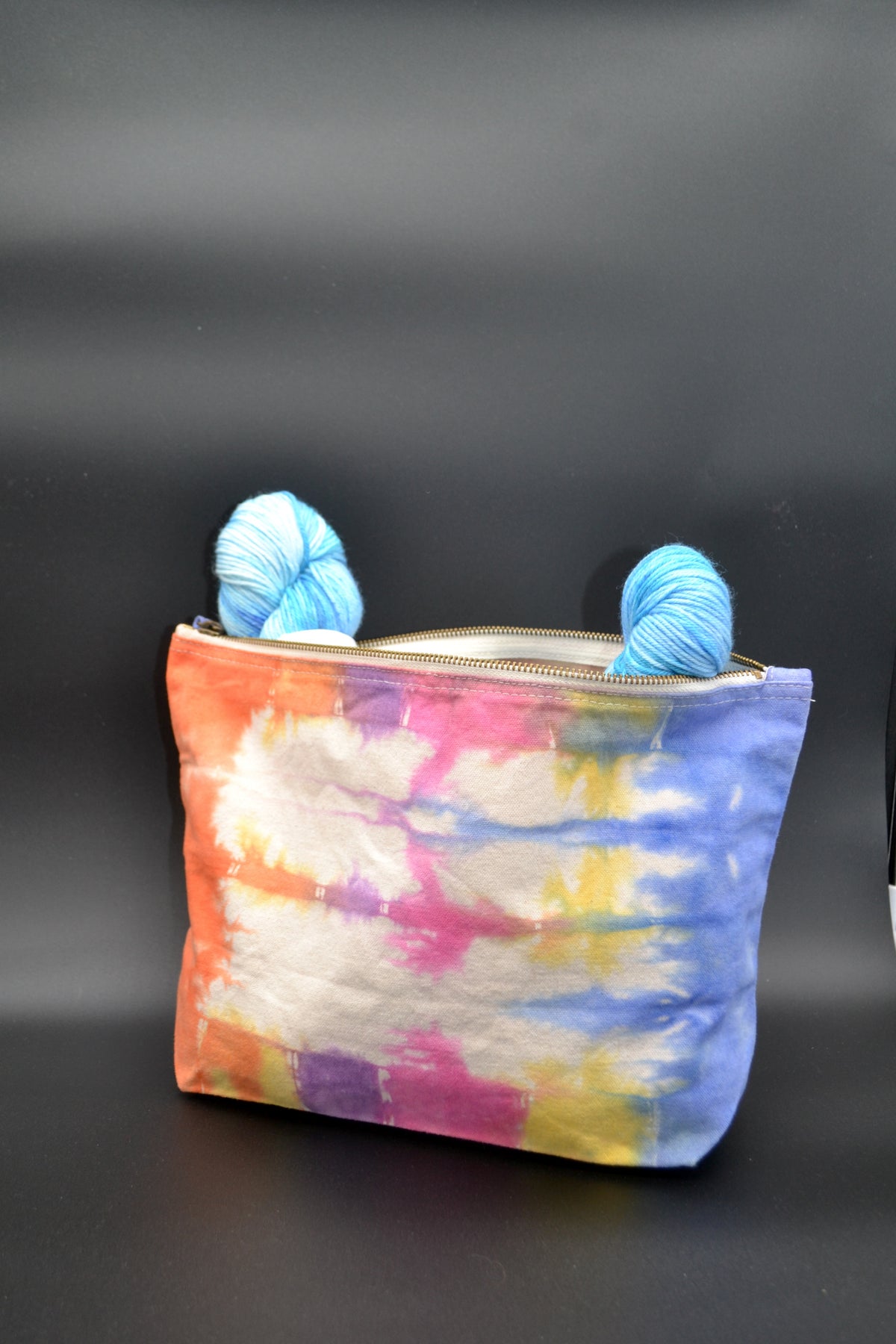 Electric Tie Dye Project Pouch