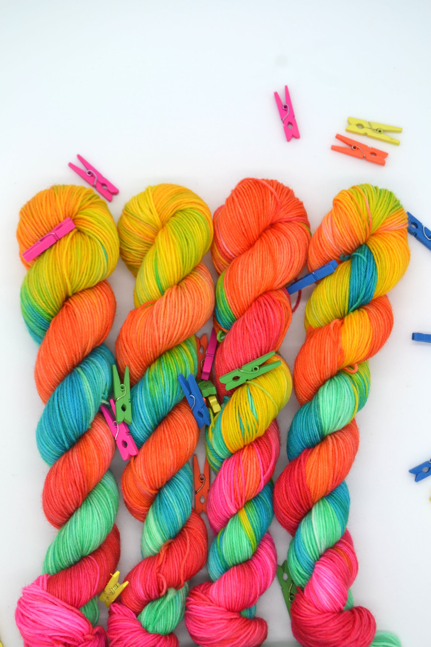 50g Sock Summer Rainbow Hand-dyed Yarn