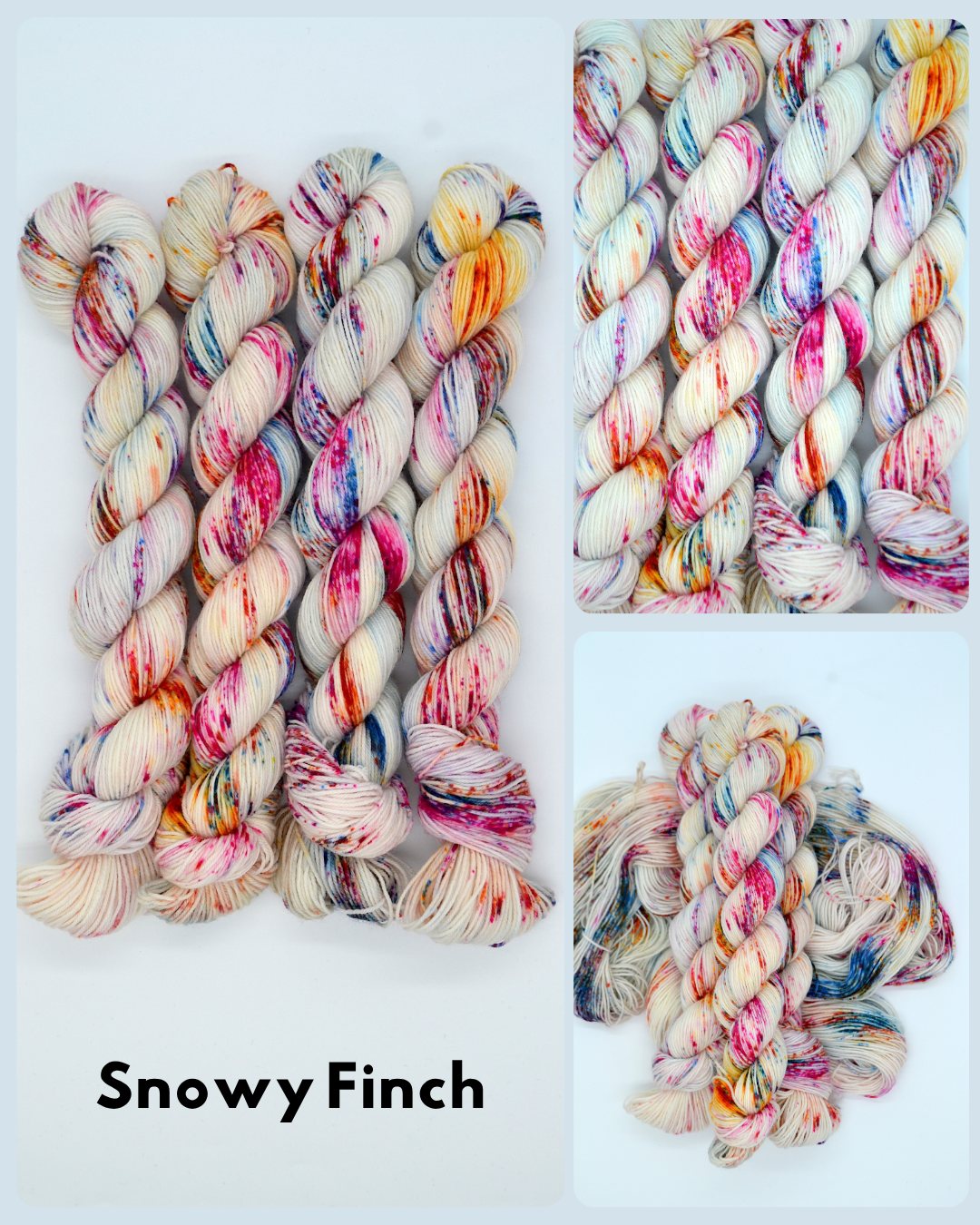 50g Sock Snowy Finch Hand-dyed Yarn