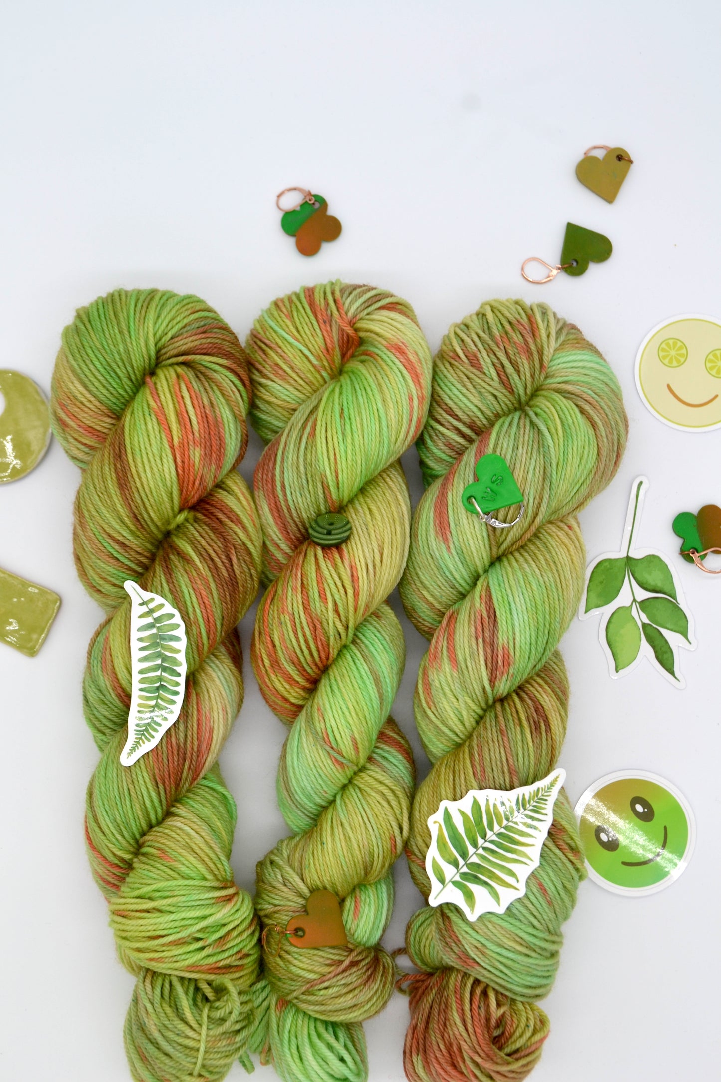 100g DK Khaki Hand-dyed Yarn