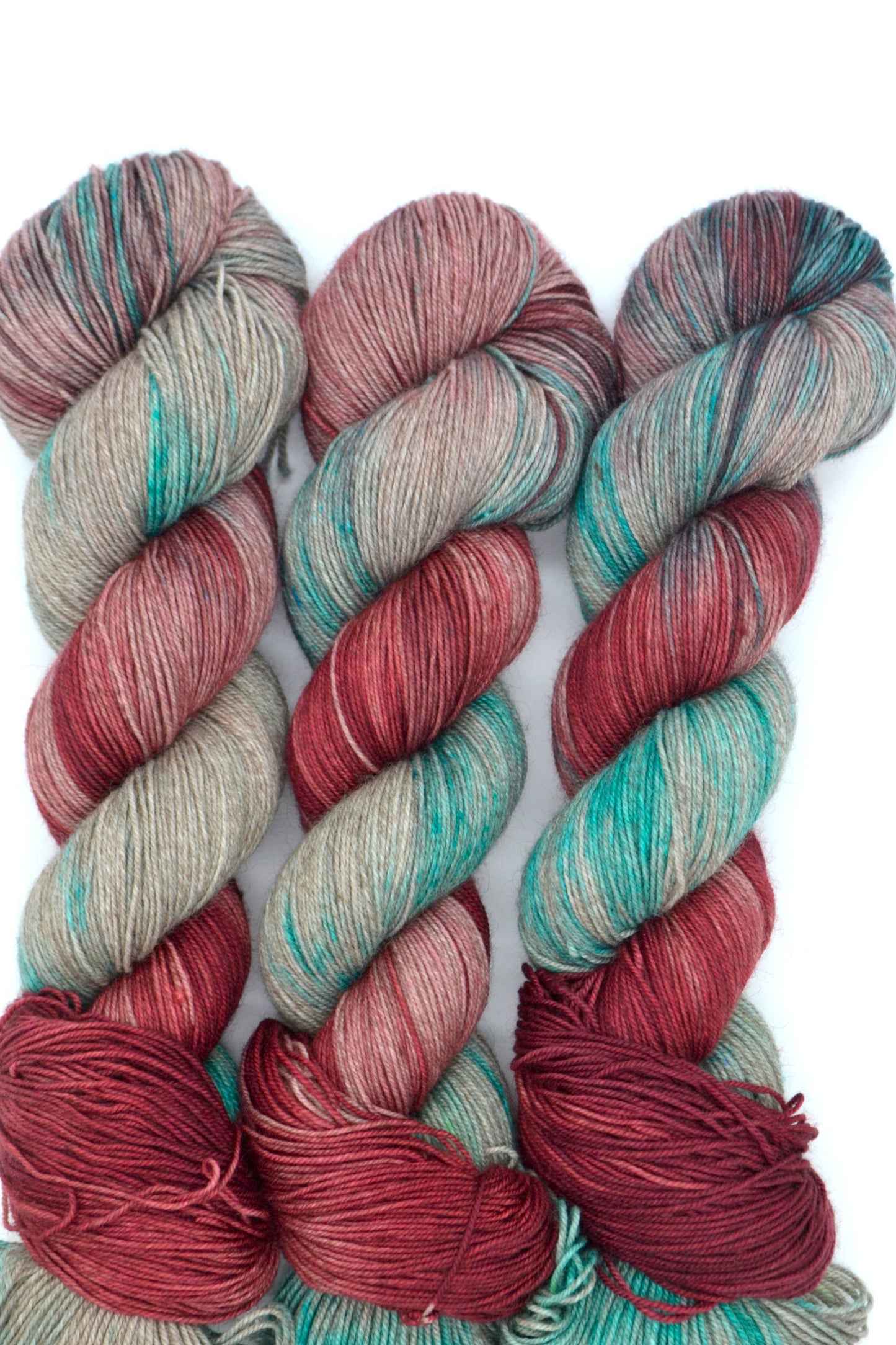 100g Yak Sock Mulberry Twist Hand-dyed Yarn
