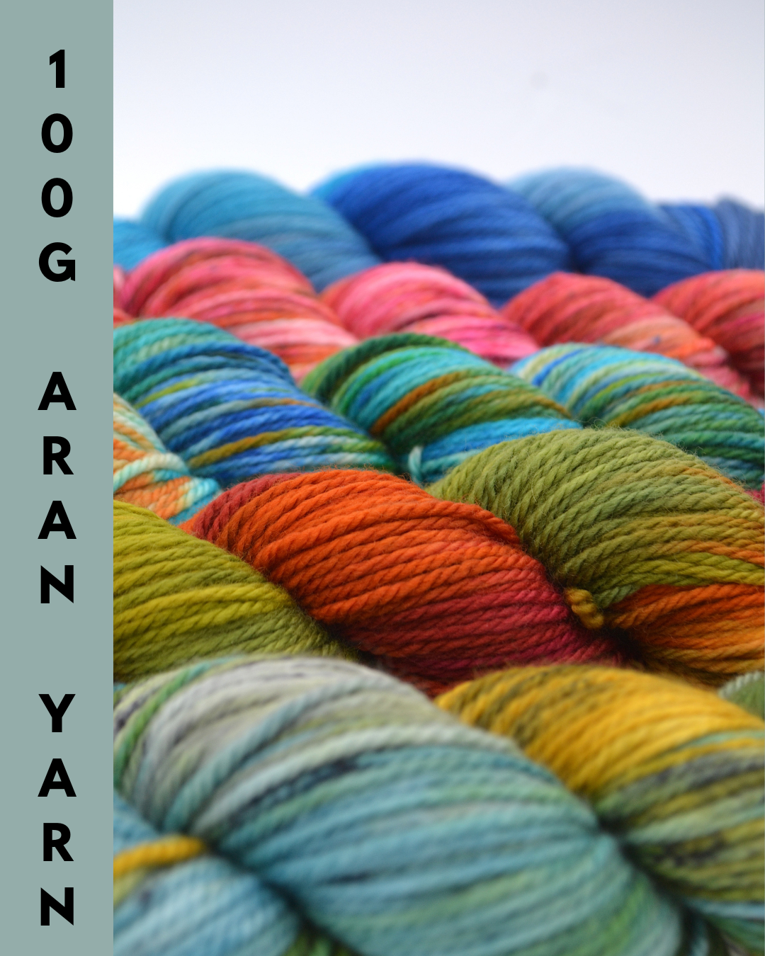 Oct 26 - 100g Aran Hand-dyed Yarn