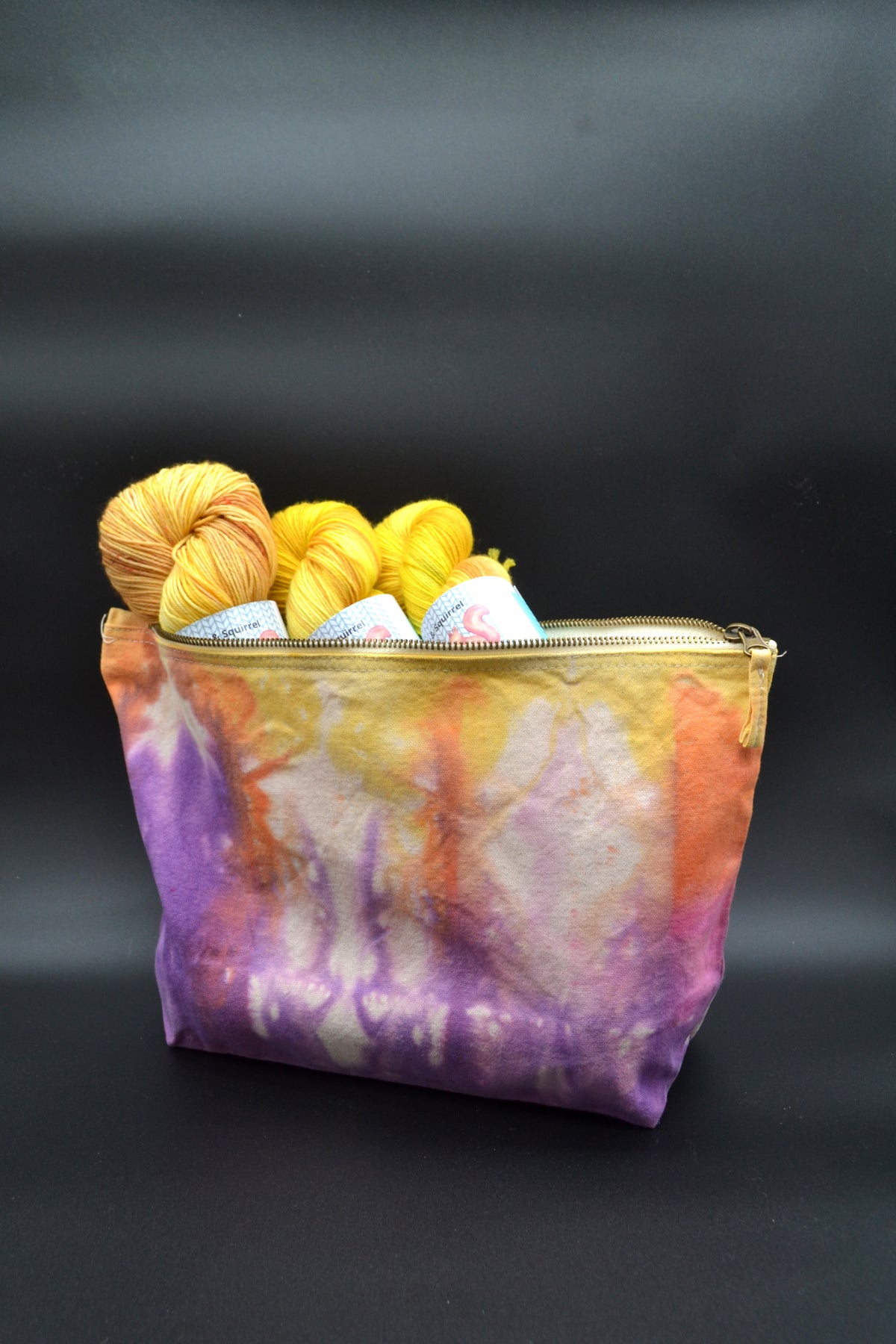 Wildflower Tie Dye Project Pouch