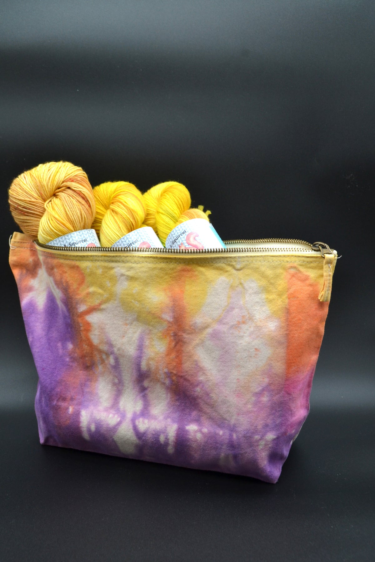 Wildflower Tie Dye Project Pouch
