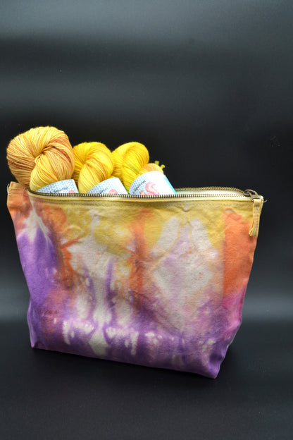 Wildflower Tie Dye Project Pouch