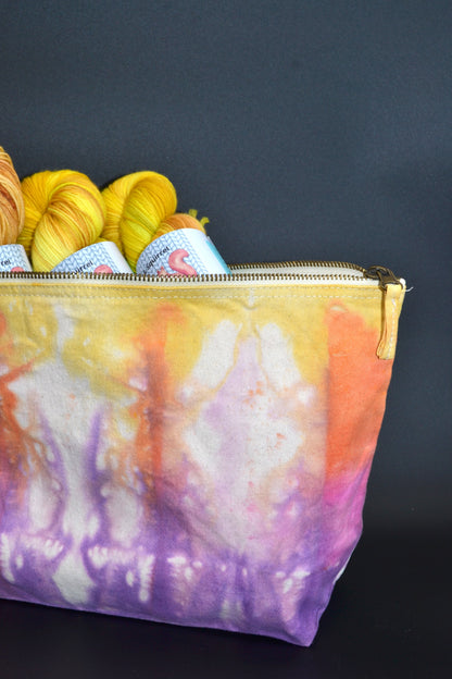Wildflower Tie Dye Project Pouch