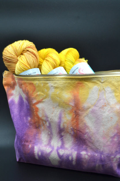 Wildflower Tie Dye Project Pouch