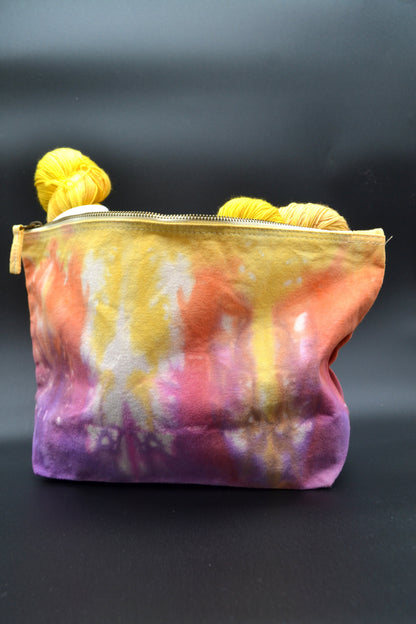Wildflower Tie Dye Project Pouch