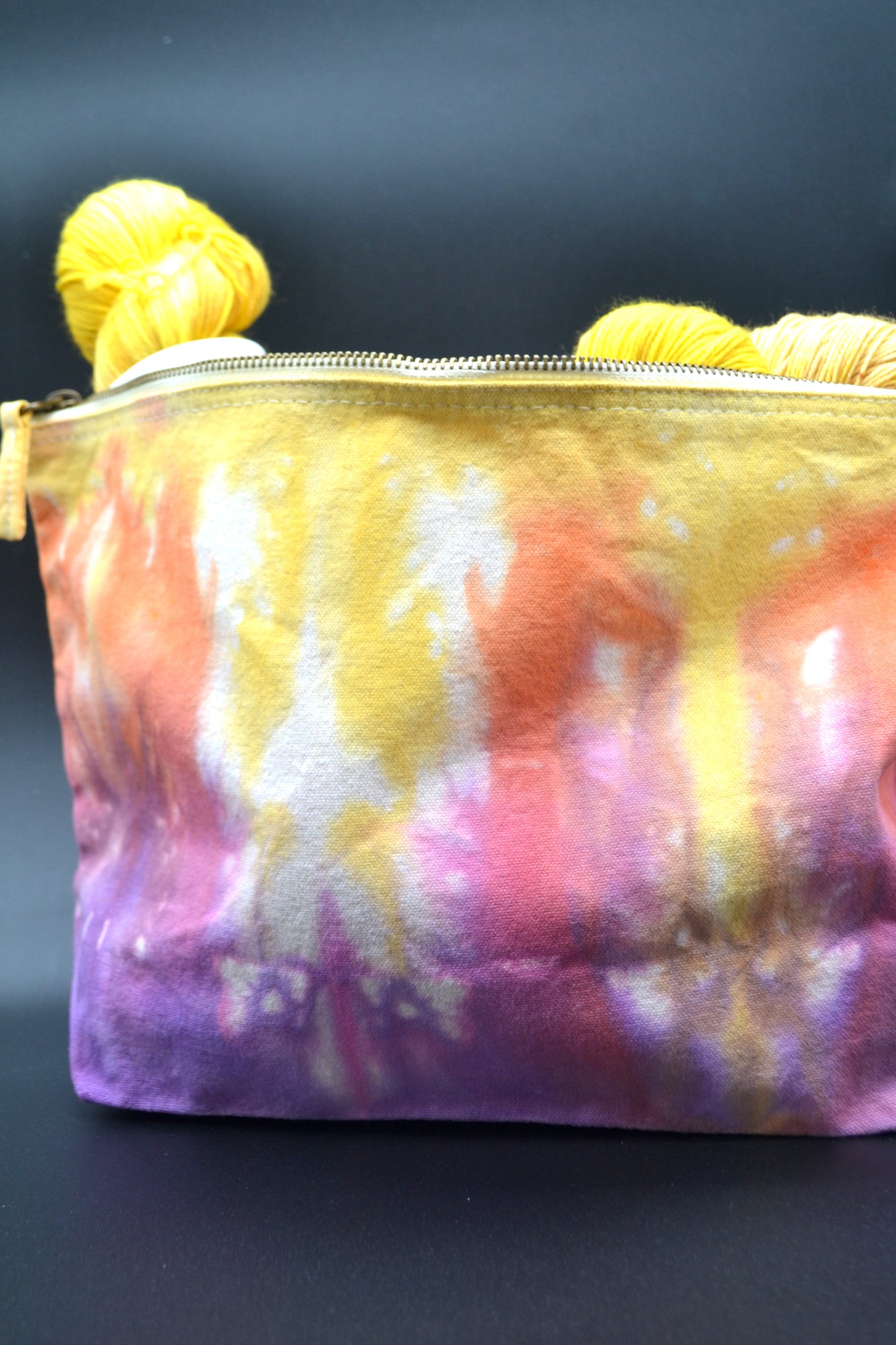 Wildflower Tie Dye Project Pouch
