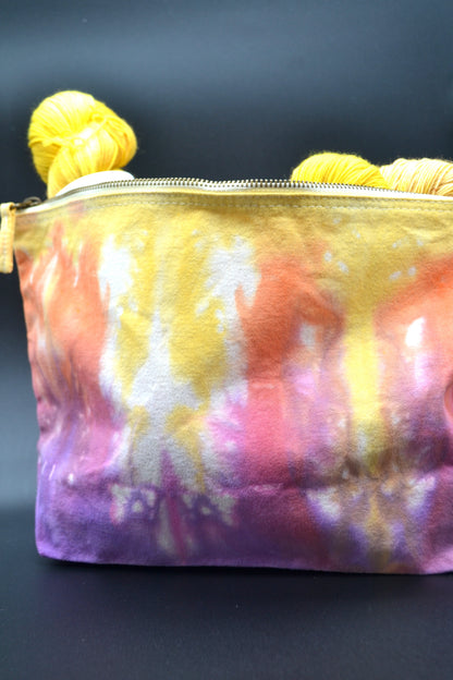 Wildflower Tie Dye Project Pouch
