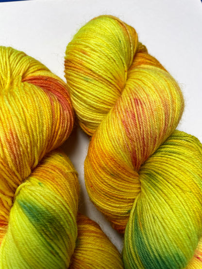 100g DK BFL Marigold Hand-dyed Yarn