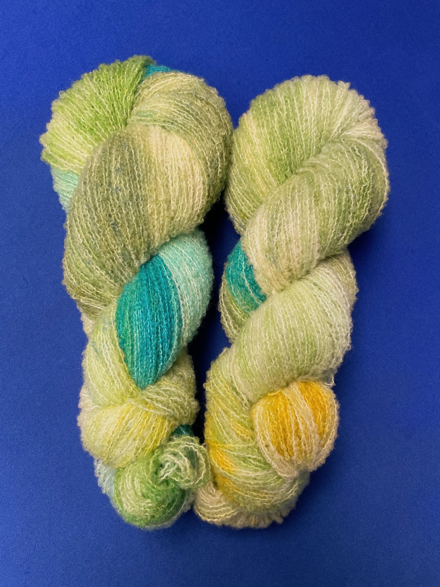 100g DK Boucle Seagrass Hand-dyed Yarn