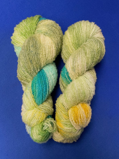 100g DK Boucle Seagrass Hand-dyed Yarn