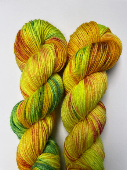 100g DK BFL Marigold Hand-dyed Yarn