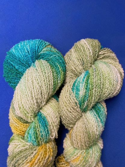 100g DK Boucle Seagrass Hand-dyed Yarn
