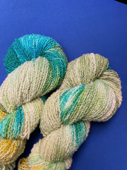 100g DK Boucle Seagrass Hand-dyed Yarn