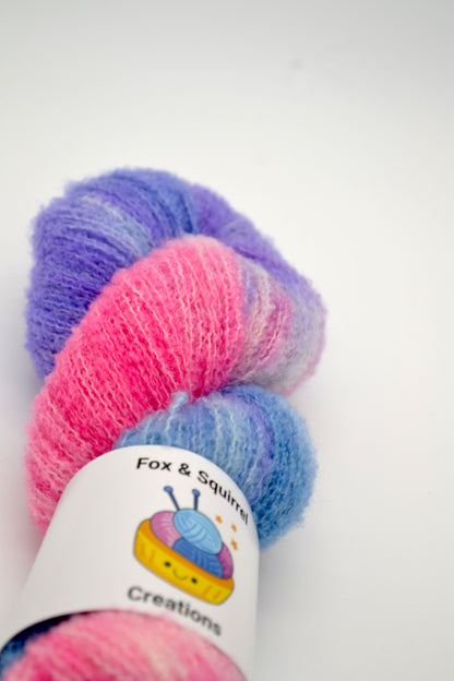 100g 4ply Boucle Sweet Candy Hand-dyed Yarn