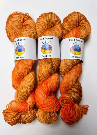 100g Sock Apricots Hand-dyed Yarn