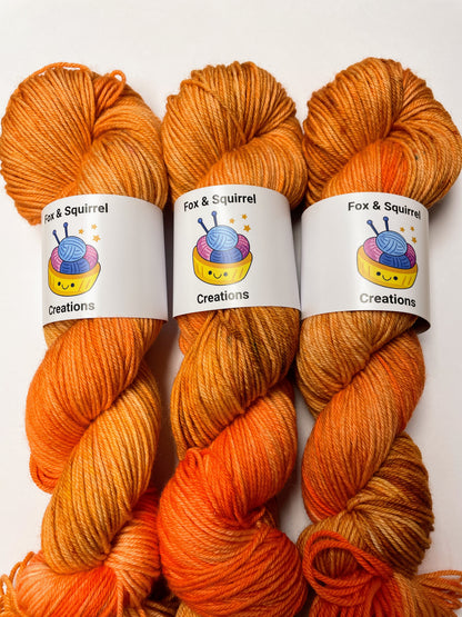 100g Sock Apricots Hand-dyed Yarn