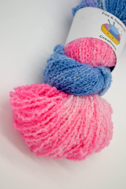100g DK Boucle Sweet Candy Hand-dyed Yarn