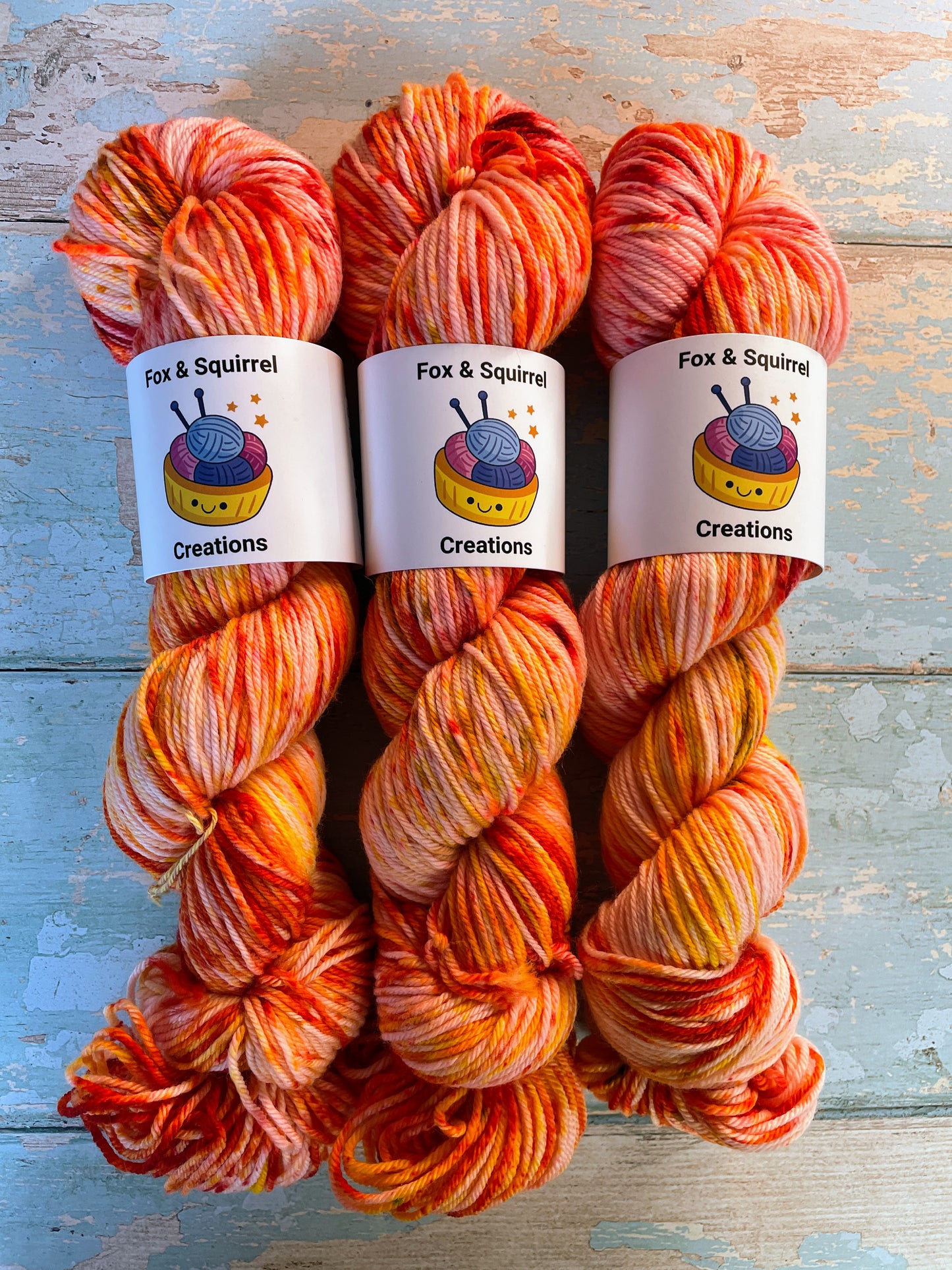 100g DK Fire Sprinkles Hand-dyed Yarn