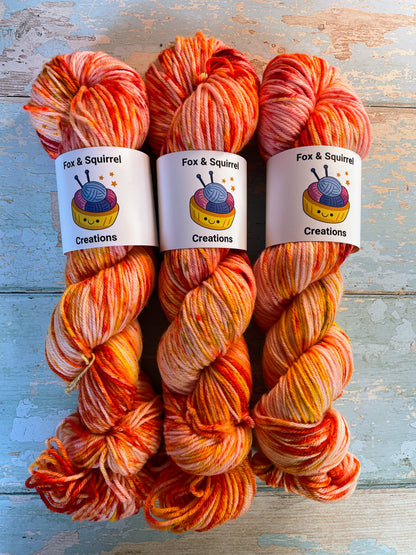 100g DK Fire Sprinkles Hand-dyed Yarn