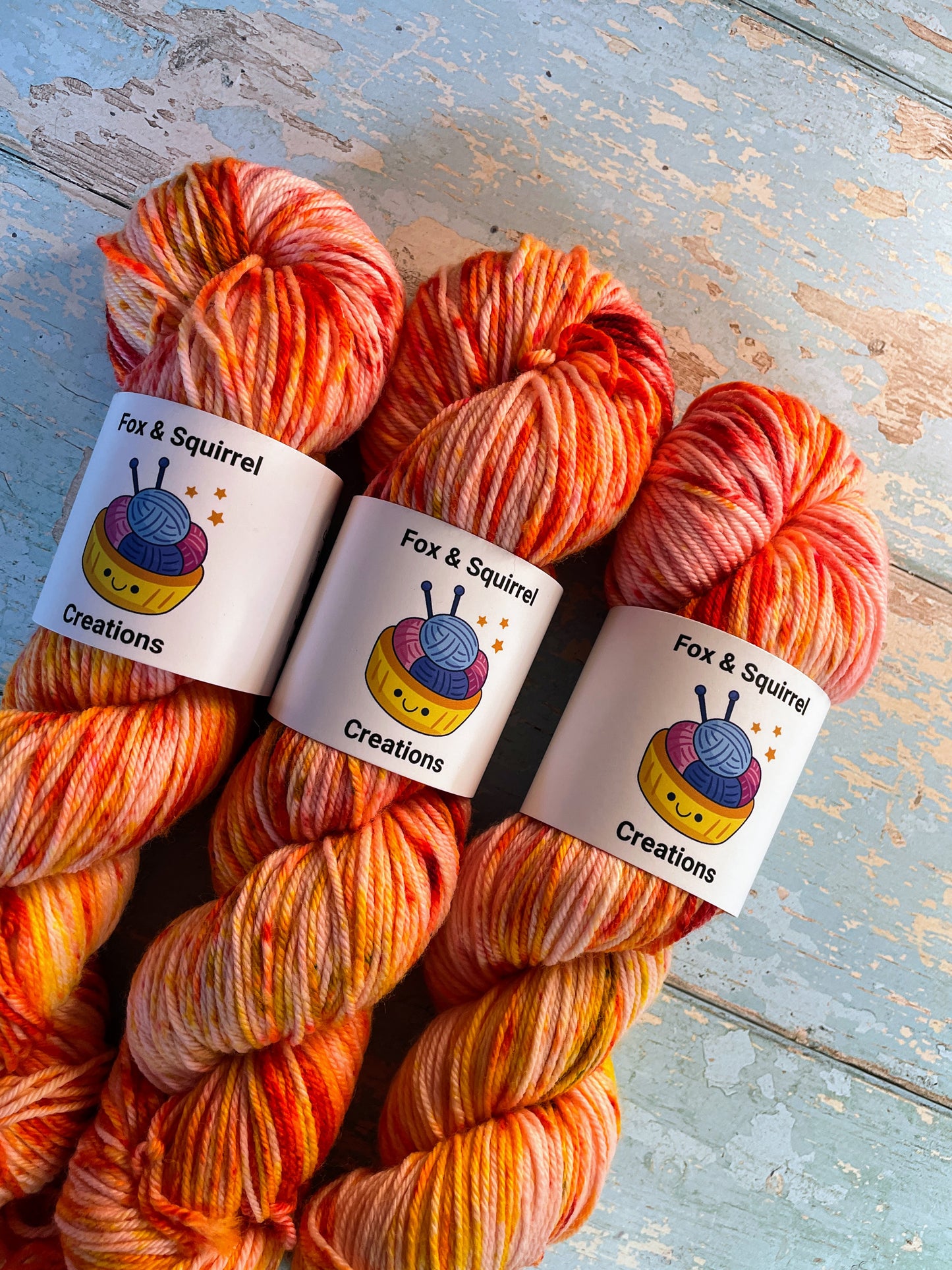 100g DK Fire Sprinkles Hand-dyed Yarn
