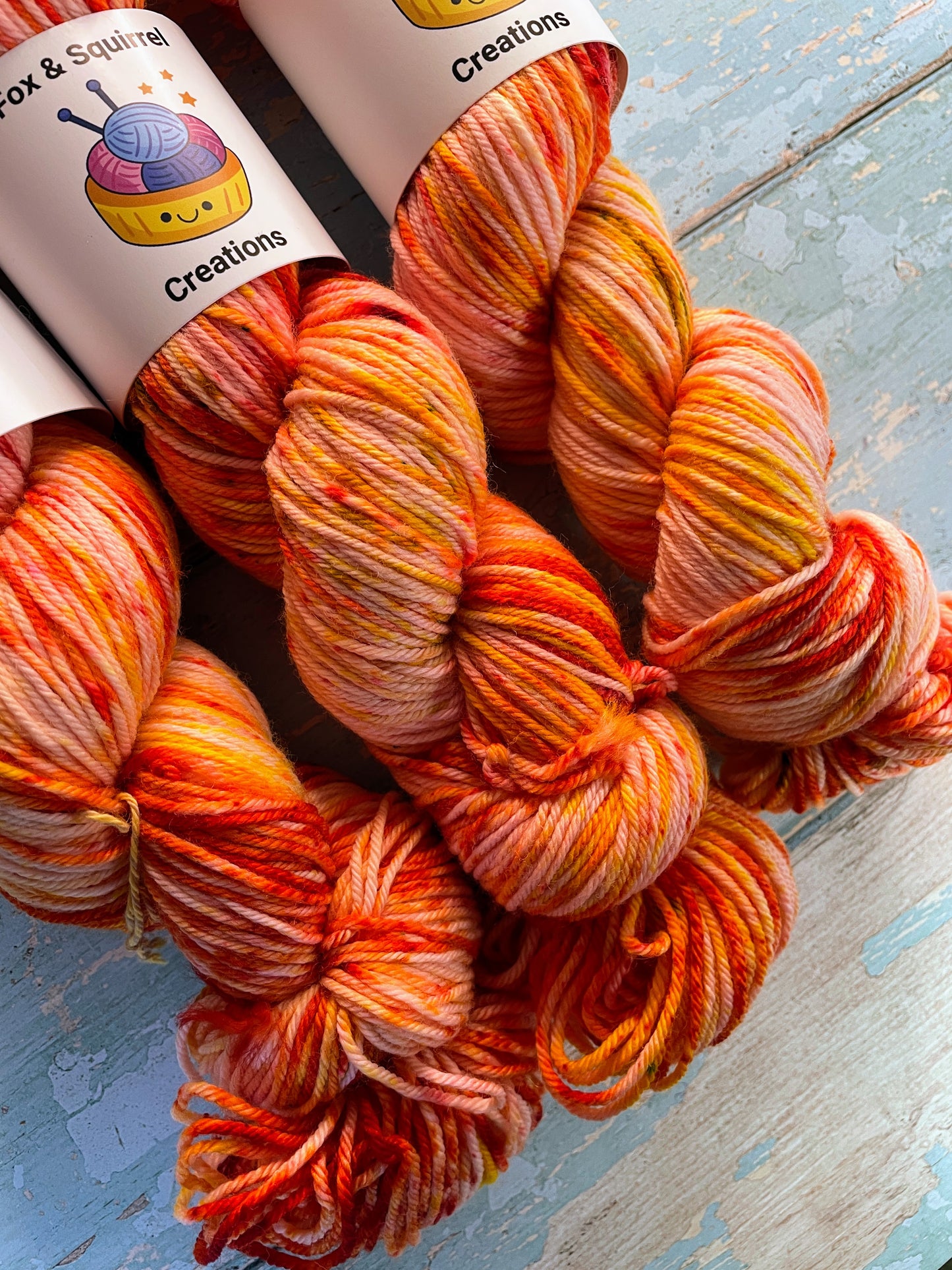 100g DK Fire Sprinkles Hand-dyed Yarn