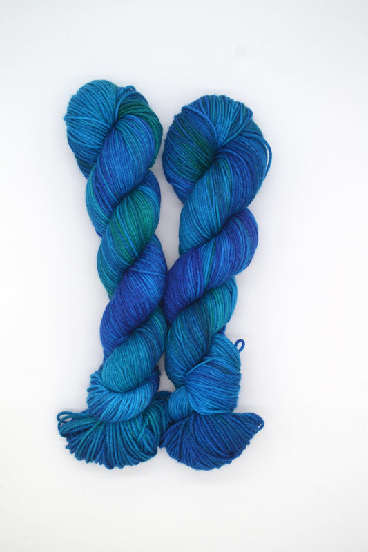 100g DK Azure Hand-dyed Yarn