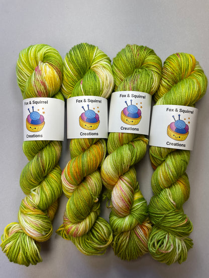 100g DK Vintage Rose Hand-dyed Yarn