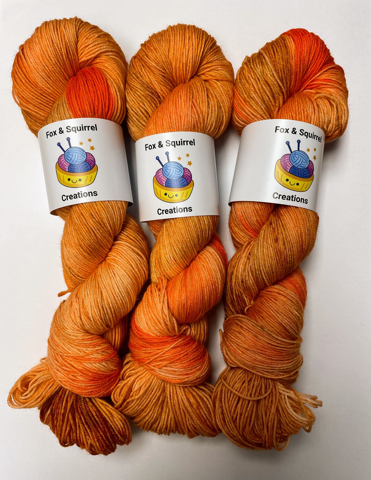 100g Sock Apricots Hand-dyed Yarn