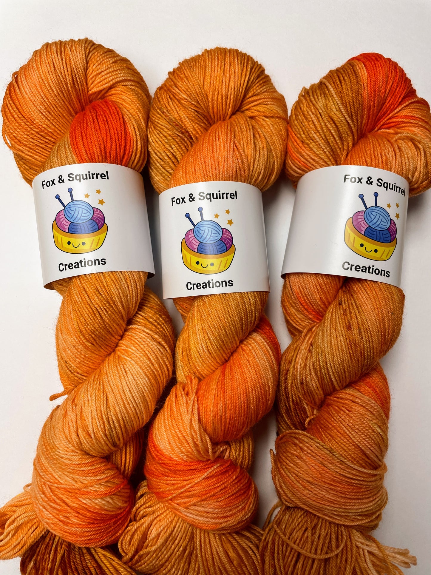 100g Sock Apricots Hand-dyed Yarn