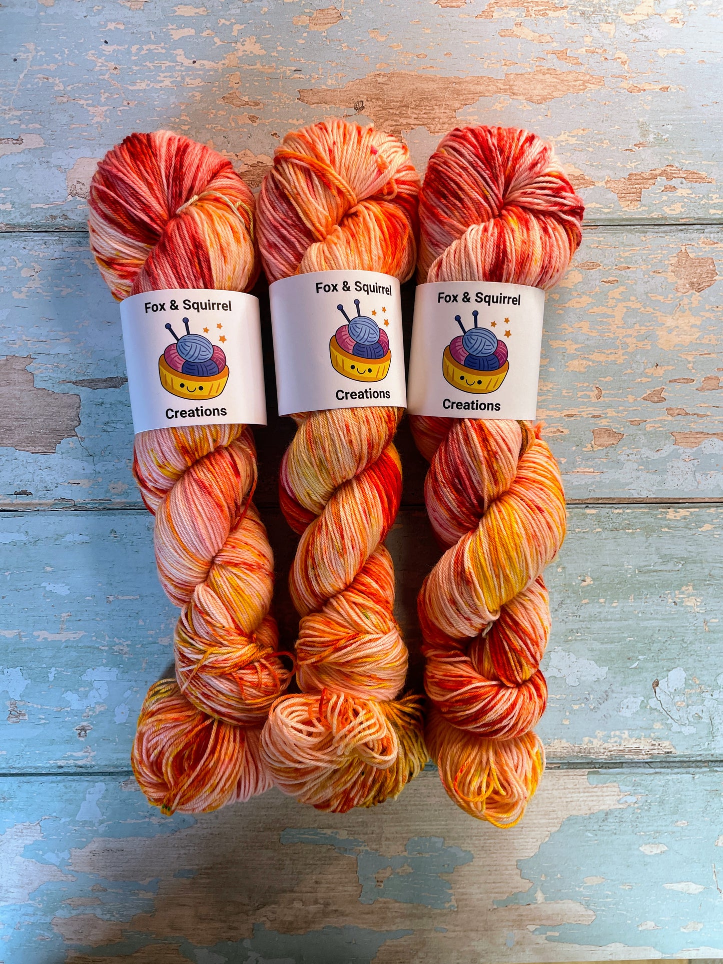100g Sock Fire Sprinkles Hand-dyed Yarn