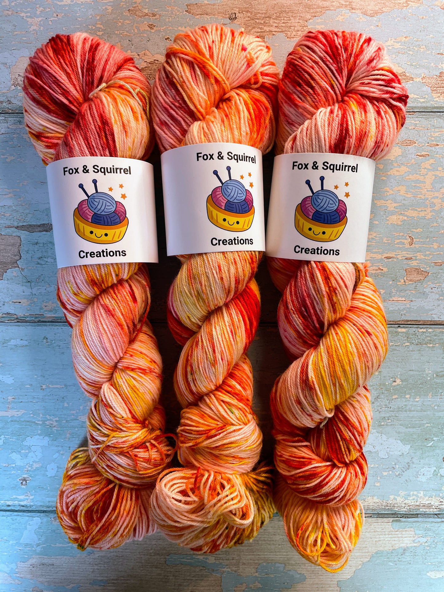 100g Sock Fire Sprinkles Hand-dyed Yarn