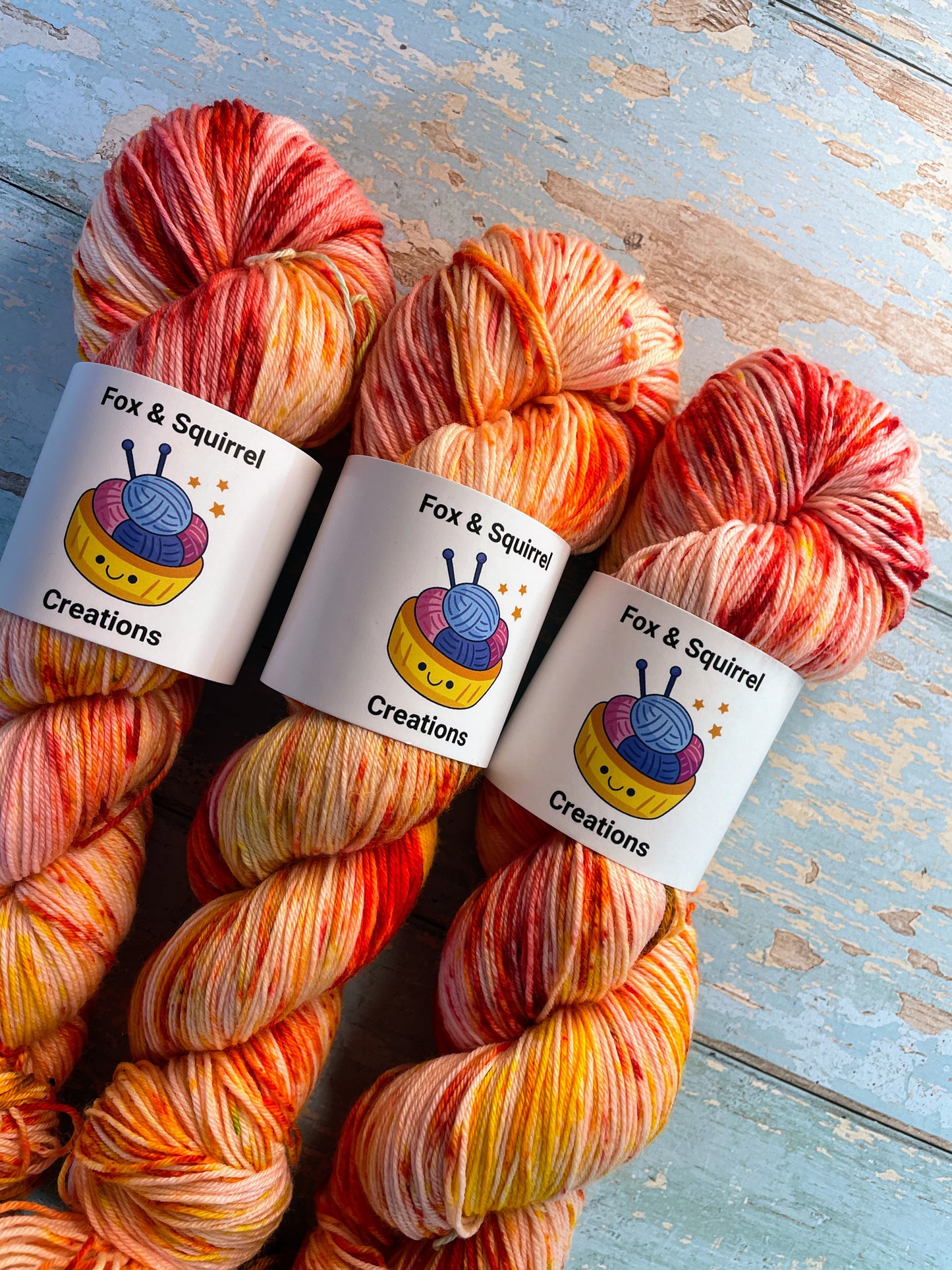 100g Sock Fire Sprinkles Hand-dyed Yarn