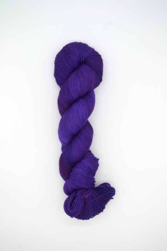 100g Sock Royal Purple Hand-dyed Yarn