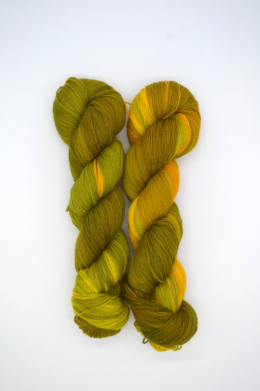 100g Sock Olives Hand-dyed Yarn