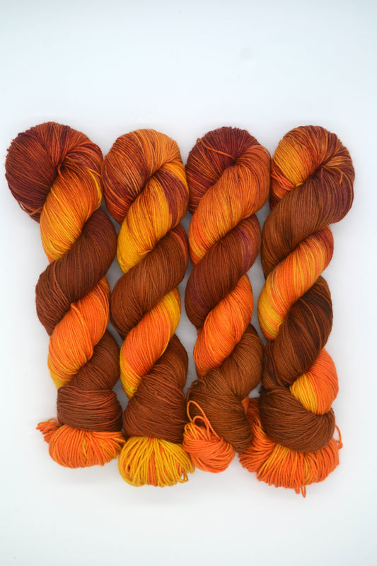 100g Sock Toffee Popcorn Hand-dyed Yarn