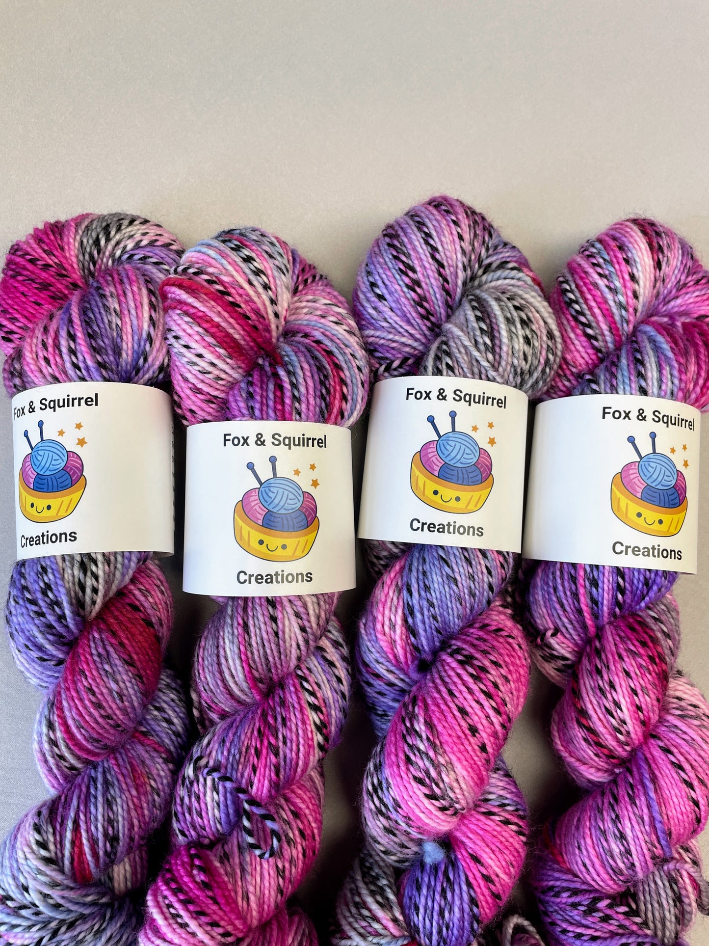100g DK Zebra Cupcakes Hand-dyed Yarn