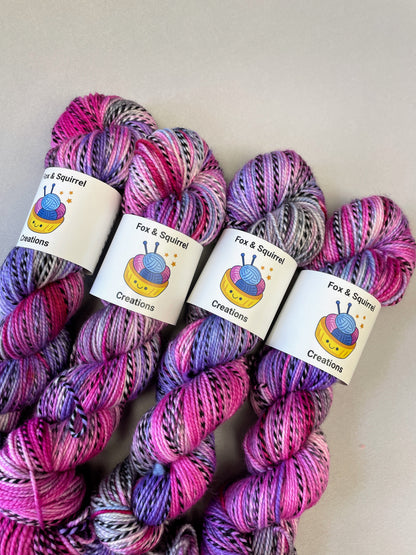100g DK Zebra Cupcakes Hand-dyed Yarn