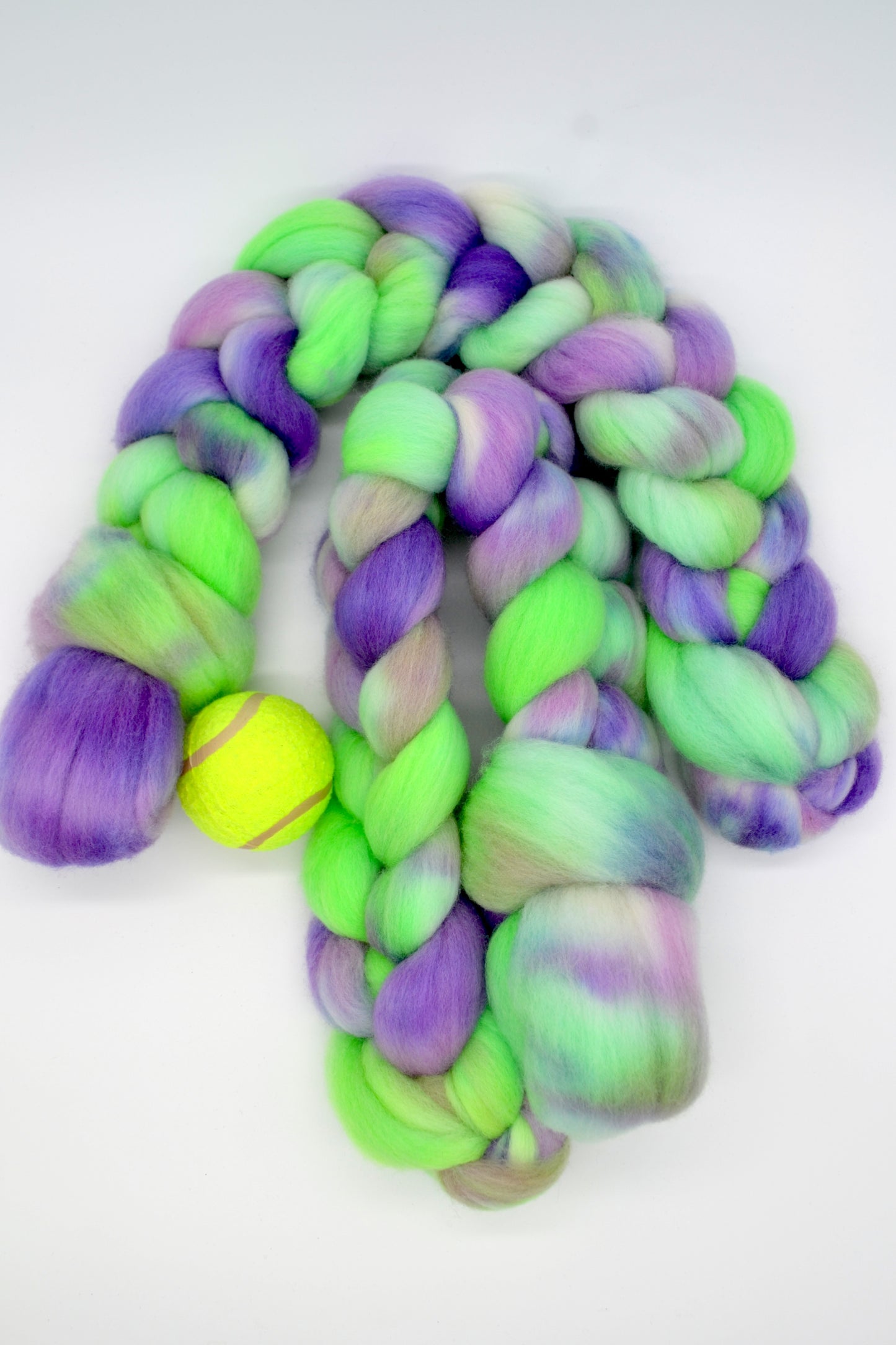Merino - Anyone for Tennis? 100g Hand-dyed Fibre
