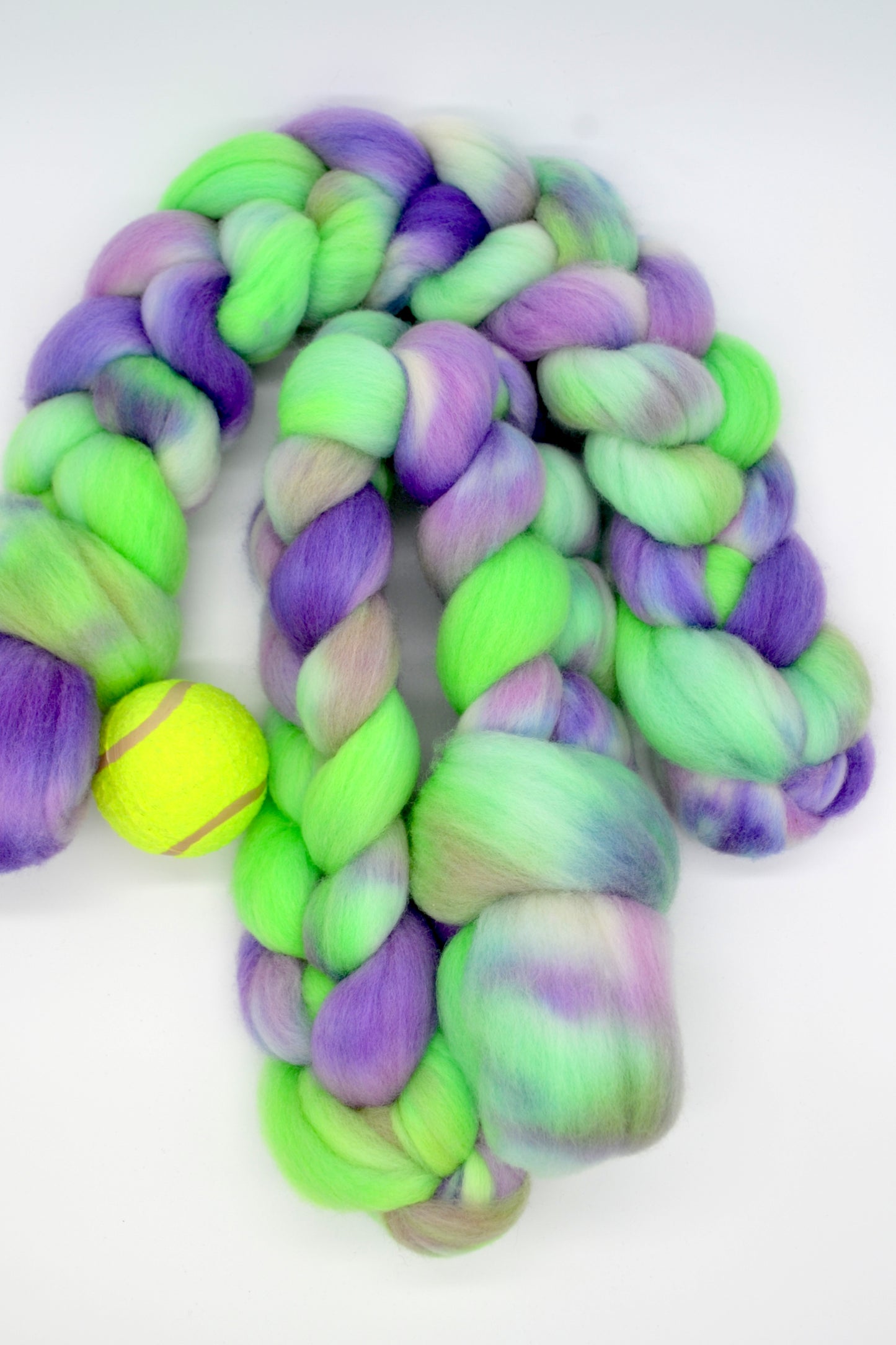 Merino - Anyone for Tennis? 100g Hand-dyed Fibre
