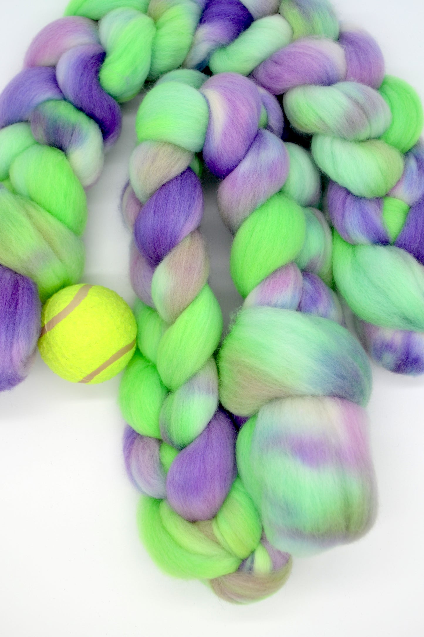 Merino - Anyone for Tennis? 100g Hand-dyed Fibre