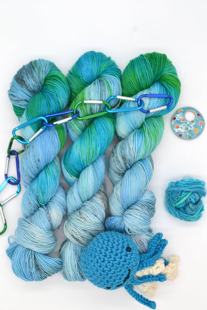 100g Sock Shoreline Hand-dyed Yarn